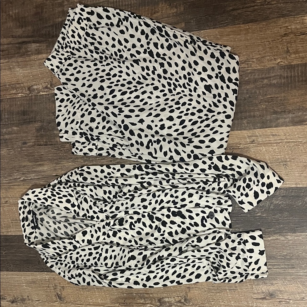 Express Black and White Pajama Set